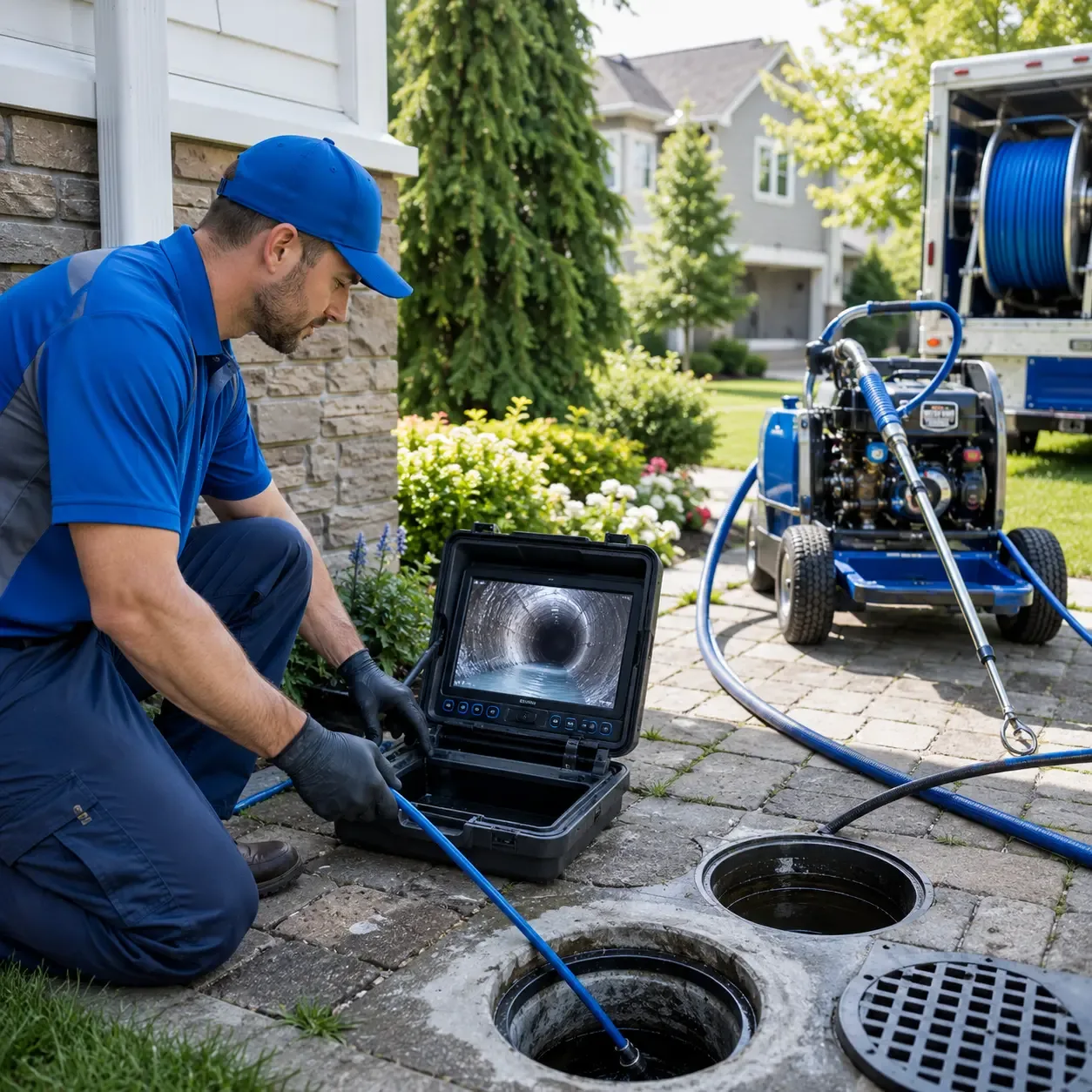 Outdoor drain cleaning professionals serving Roxie, MS