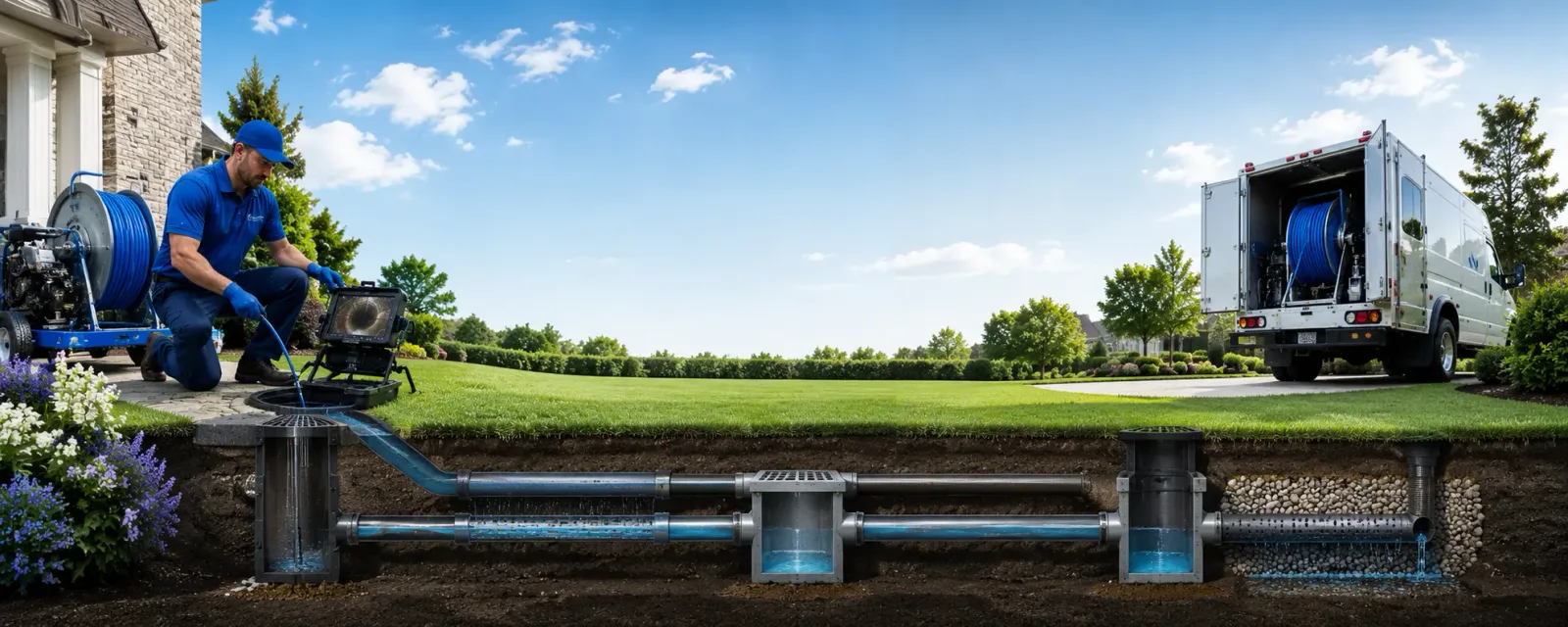 Outdoor drain cleaning information for Roxie, MS